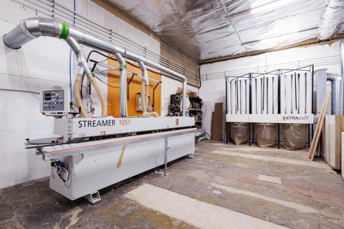 Unsere Maschinen I  HOLZ-HER STREAMER 1057 und Extract Trio Möbelherstellung I Maschinen