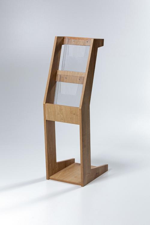 wooden brochure holder wooden brochure holder