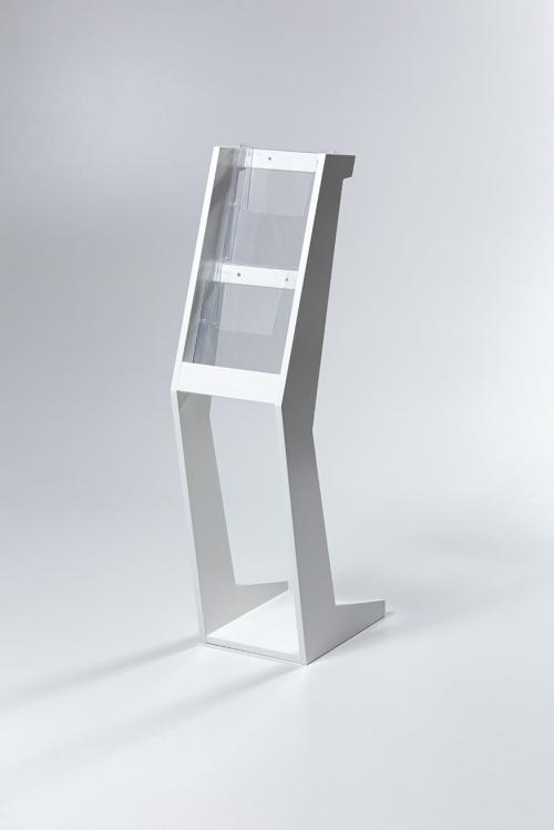 white brochure holder white brochure holder